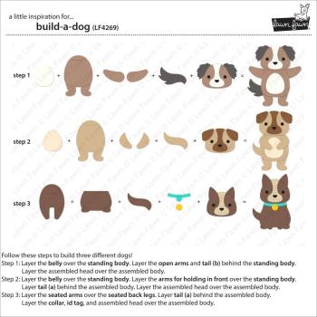 Preview: Lawn Fawn - Stanzschablone "Build-A-Dog" Lawn Cuts Dies