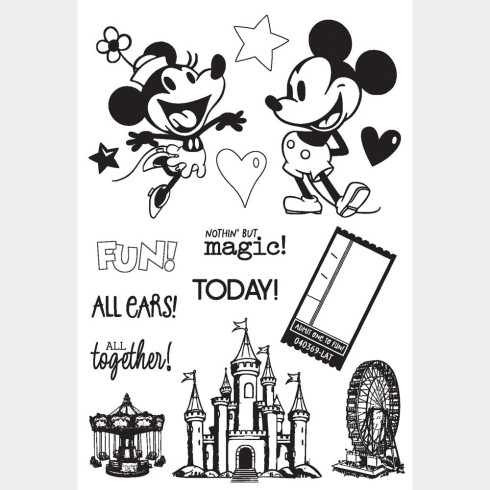 Preview: Simple Stories - All Ears! Stempel "Say Cheese Happiest Place" Clear Stamps