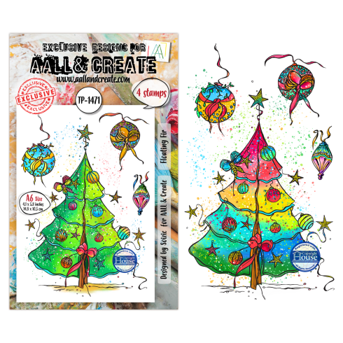 AALL and Create - Stempelset A6 "Floating Fir" Clear Stamps