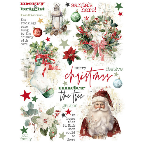 Preview: Simple Stories - Transfer Sticker "Simple Vintage Old-Fashioned Christmas" Rub Ons