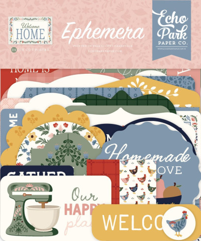 Preview: Echo Park - Stanzteile "Welcome Home" Ephemera