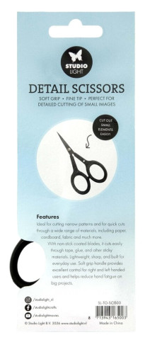 Preview: Studio Light - Detail Scissors Soft Grip Fine Tip Non-Stick 4 Inch