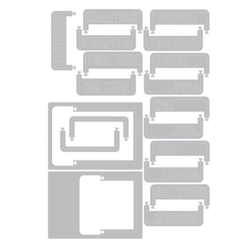 Preview: Sizzix - Stanzschablone "Snap and Swap Instamatic" Thinlits Craft Dies by 49 and Market