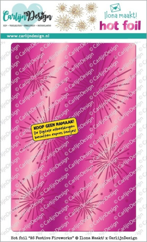 Preview: Carlijn Design "Festive Fireworks" Hot Foil A6