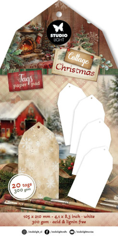 Preview: Studio Light - Tag Paper Pad "White" - 20 Tags