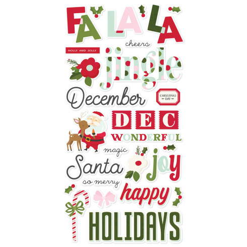Simple Stories - Aufkleber "Kringle & Co." Foam Sticker