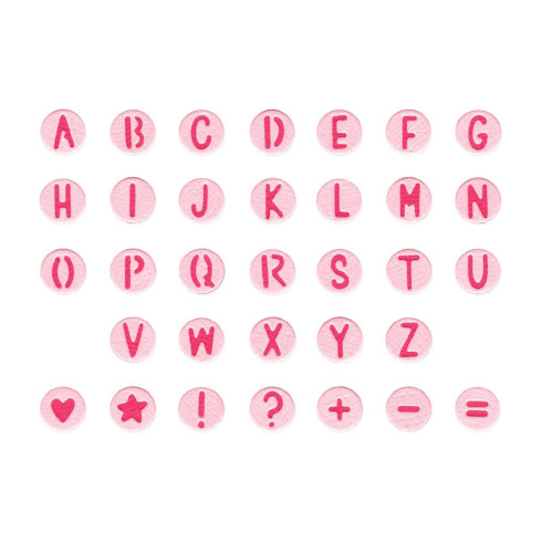 Preview: Sizzix - Stanzschablone "Alphabet Beads" Thinlits Craft Dies by Letters by Shells