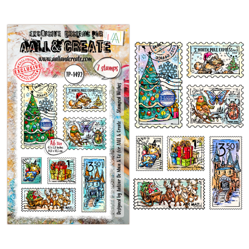 AALL and Create - Stempelset A6 "Stamped Wishes" Clear Stamps