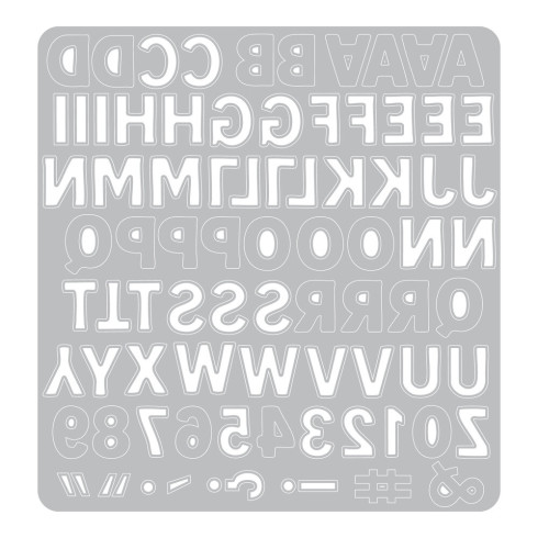 Preview: Sizzix - Stanzschablone "Mini Bold Alpha by Vicki Boutin" Thinlits Craft Dies by Vicki Boutin