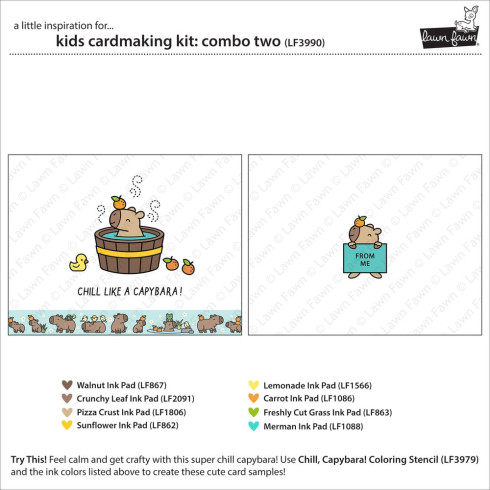 Lawn Fawn - Kids Cardmaking Kit "Combo Two"