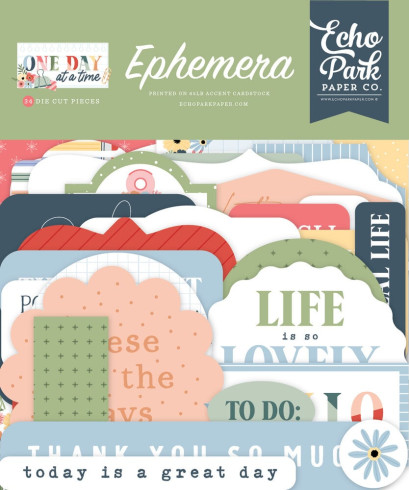 Preview: Echo Park - Stanzteile "One Day At A Time" Ephemera