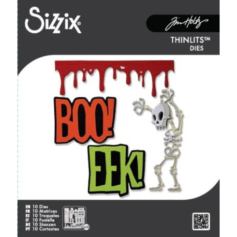 Sizzix - Stanzschablone "Vault Frights + Bones" Thinlits Craft Dies by Tim Holtz