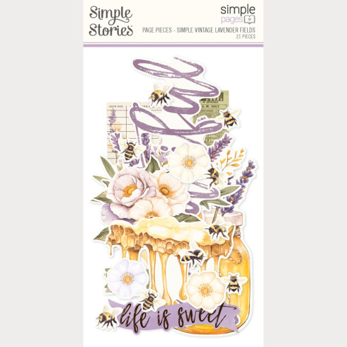 Simple Stories - Stanzteile "Simple Vintage Lavender Fields" Simple Pages Pieces