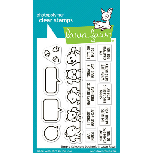 Lawn Fawn - Stempelset "Simply Celebrate Squirrels" Clear Stamp