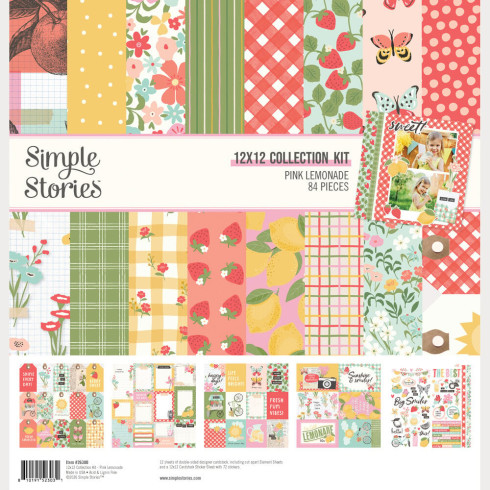 Preview: Simple Stories - Collectors Essential Kit "Pink Lemonade" 12 Bogen Designpapier