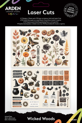 Preview: Arden Creative Studio - Stanzteile "Wicked Woods" by Katie Pertiet Laser Cuts