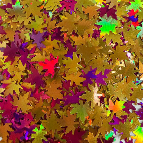 Preview: Lawn Fawn - Tiny Treasures Confetti Mix „Fall Leaf“