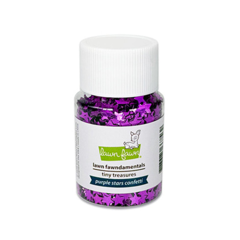 Preview: Lawn Fawn - Tiny Treasures Confetti Mix „Purple Stars“
