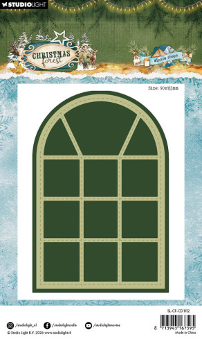 Preview: Studio Light - Stanzschablone "Window Shape" Christmas Forest Cutting Dies