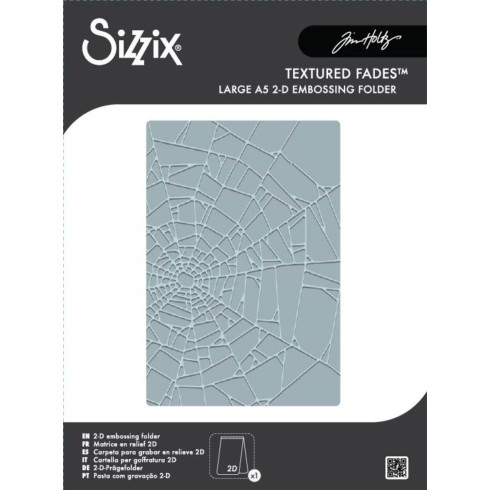 Sizzix - 2D Prägefolder "Vault Cobweb" Embossing Folder Design by Tim Holtz