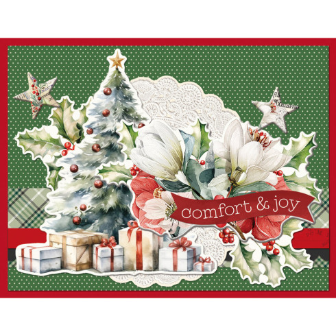 Simple Stories - Simple Vintage Old-Fashioned Christmas - Simple Cards Kit 12x12 Inch