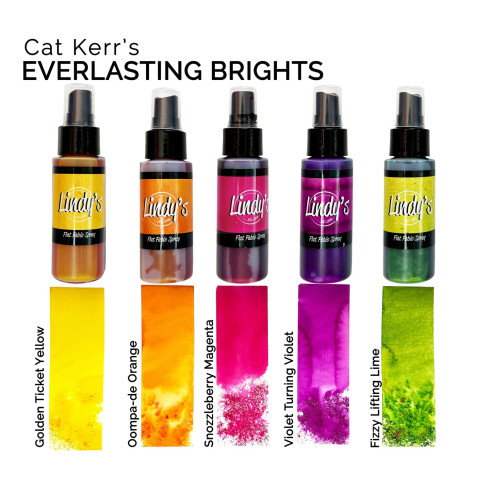 Lindys Stamp Gang - Flat Fabio Spray "Everlasting Brights" 5x59ml - by Cat Kerr