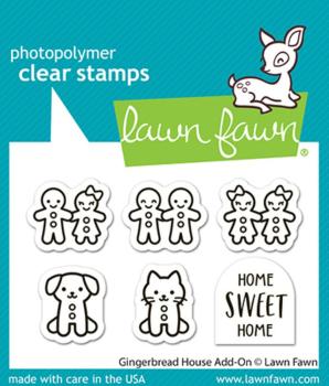 Preview: Lawn Fawn - Stempelset "Gingerbread House Add-On" Clear Stamp