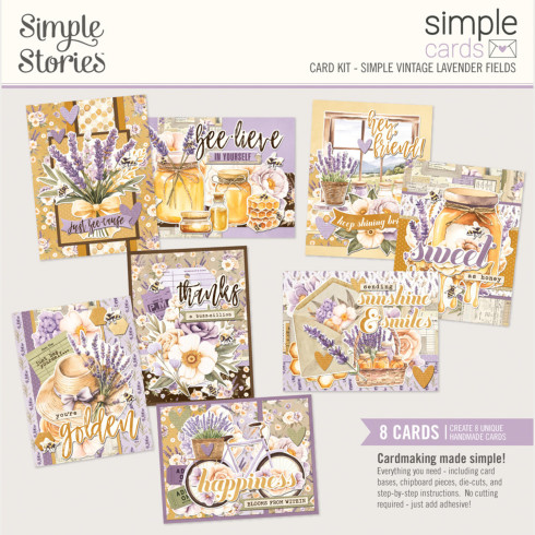Simple Stories - Simple Cards Kit "Simple Vintage Lavender Fields"