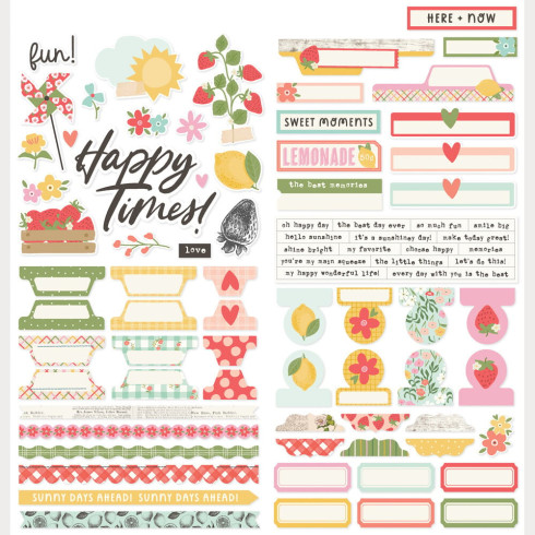 Simple Stories - Collectors Essential Kit "Pink Lemonade" 12 Bogen Designpapier