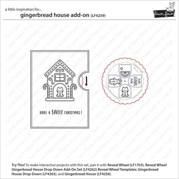 Preview: Lawn Fawn - Stempelset "Gingerbread House Add-On" Clear Stamp