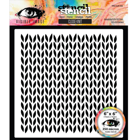 Visible Image - Schablone 6x6 Inch "Close Knit" Stencil by Mark Alexander