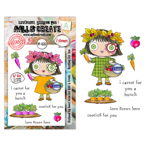 AALL and Create - Stempelset A7 "Rooting For You" Clear Stamps by Janet Klein