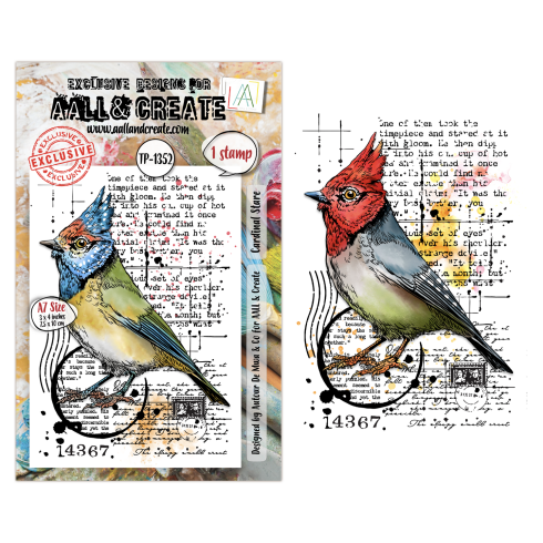 AALL and Create - Stempelset A7 "Cardinal Stare" Clear Stamps by Autour De Mwa & Co
