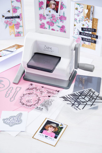 Sizzix - "Sidekick Starter Kit "White & Gray" – Stanz- und Prägemaschine"