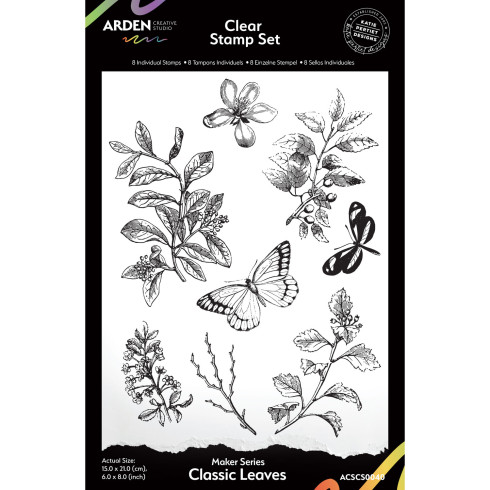 Arden Creative Studio - Stempelset "Classic Leaves" Clear Stamps by Katie Pertiet