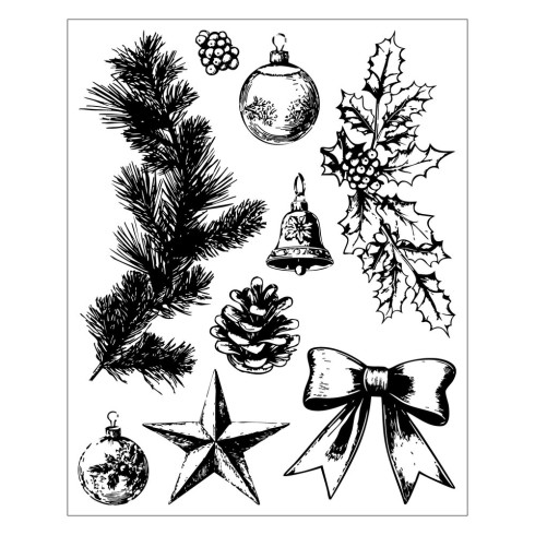 Preview: Sizzix - Stanzschablone & Stempelset "Build a Wreath" Thinlits Craft Dies & Clear Stamps by by 49 & Market