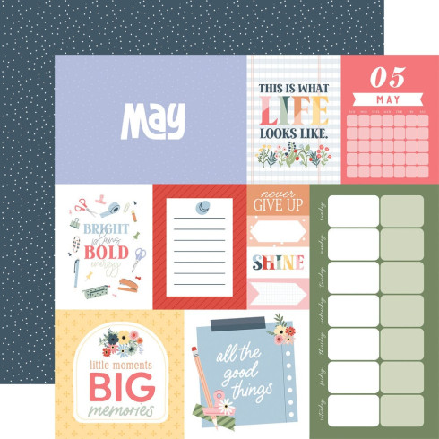 Echo Park - Designpapier "One Day At A Time" Collection Kit 12x12 Inch - 12 Bogen