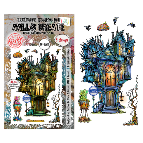 AALL and Create - Stempelset A6 "Creaking Cabin" Clear Stamps