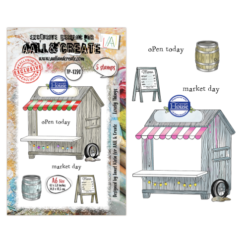 Preview: AALL and Create - Stempelset A6 "Lovely Things" Clear Stamps