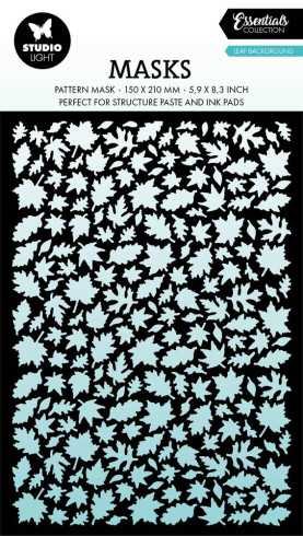 Preview: Studio Light - Schablone "Leaves Background" Essentials Mask Stencil