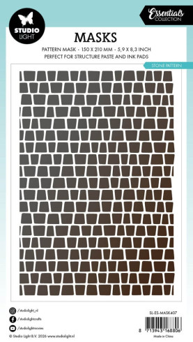 Preview: Studio Light - Schablone "Stone Background" Essentials Mask Stencil