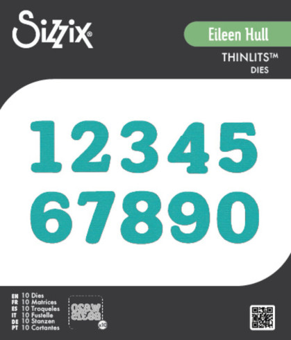 Preview: Sizzix - Stanzschablone "Nora Numbers" Thinlits Craft Dies by Eileen Hull