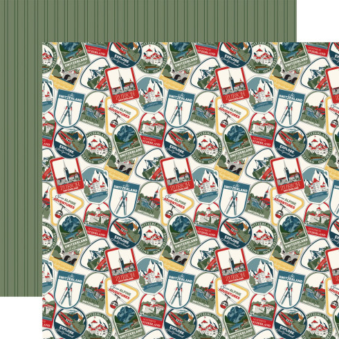 Carta Bella - Designpapier "Switzerland" Collection Kit 12x12 Inch - 12 Bogen