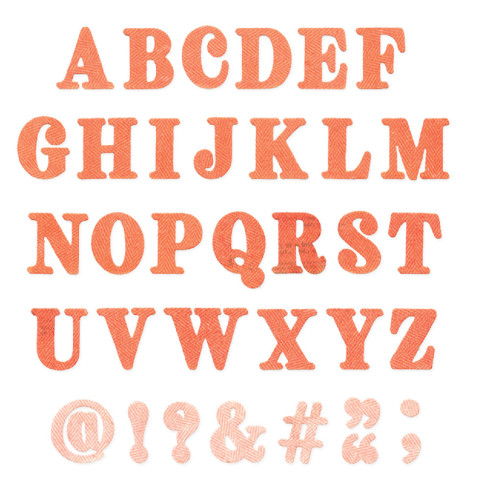 Preview: Sizzix - Stanzschablone "Lino Type Revival" Thinlits Craft Dies by 49 & Market