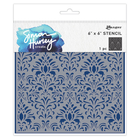 Ranger - Schablone "Damask" Stencil Design by Simon Hurley create