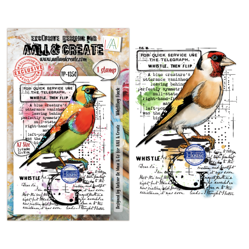 AALL and Create - Stempelset A7 "Whistling Finch" Clear Stamps by Autour De Mwa & Co