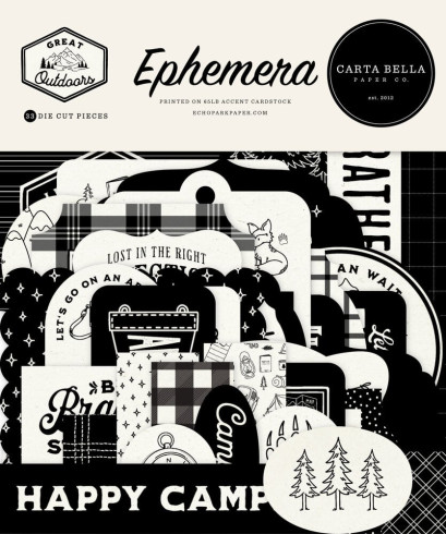 Preview: Carta Bella - Stanzteile "Great Outdoors" Ephemera