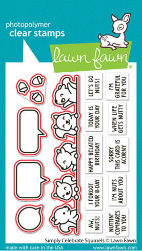 Preview: Lawn Fawn - Stanzschablone "Simply Celebrate Squirrels" Lawn Cuts Dies