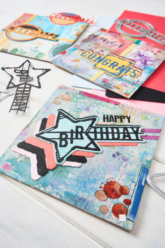 Sizzix - Stanzschablone "Word Wafers Birthday" Thinlits Craft Dies by Seth Apter