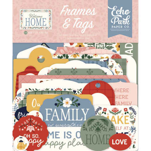 Echo Park - Stanzteile & Anhänger "Welcome Home" Frames & Tags